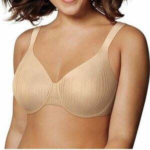 New Playtex Secrets Perfectly Smooth
Underwire Bra Nude Stripe 36D Women's